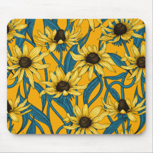 Gelbe Rudbekie Mousepad