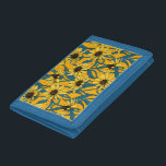 Gelbe Rudbekie Trifold Geldbörse<br><div class="desc">Handgemalt Vektormuster mit gelben rudbekischen Blume</div>