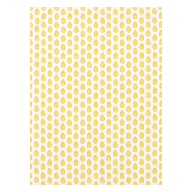 Gelbe Rustikale Ostereier Tischdecke (Vorderseite)