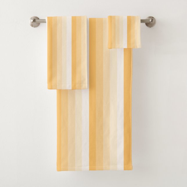 Gelbe Schattenstreifen Badhandtuch Set (Insitu)
