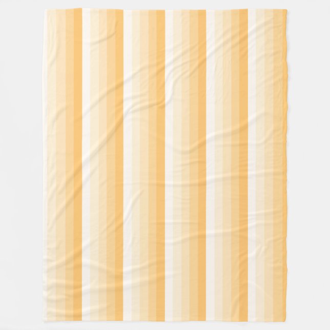 Gelbe Schattenstreifen Fleecedecke (Vorderseite)