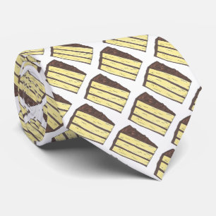Gelbe Schicht Cake Slice Dessert Feinschmecker Kra Krawatte