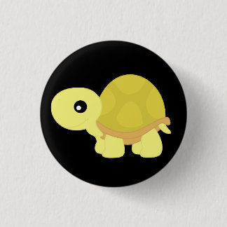 Gelbe Schildkröte Button
