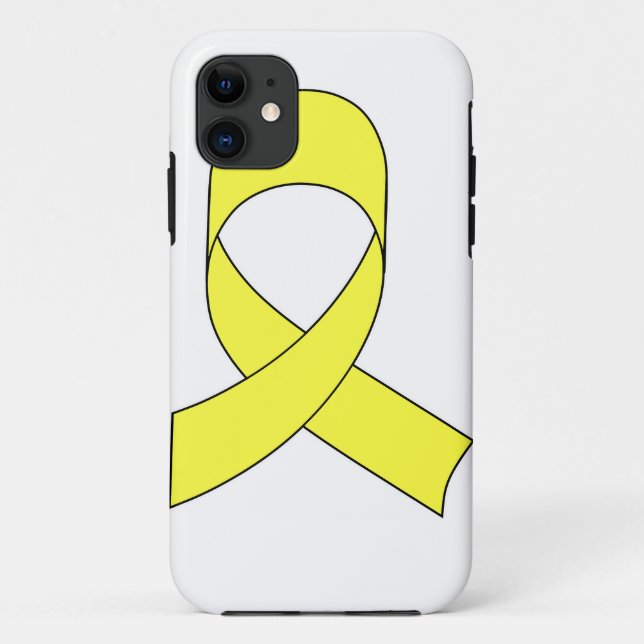 Gelbe Schleife Zeichnend Case-Mate iPhone Hülle (Rückseite)