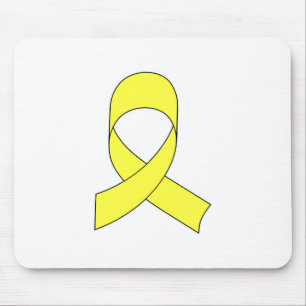 Gelbe Schleife Zeichnend Mousepad