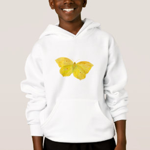 Gelbe Schmetterlingsfliege Hoodie