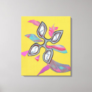 "Gelbe Schneide-" feine Kunst-Leinwand-Druck Leinwanddruck
