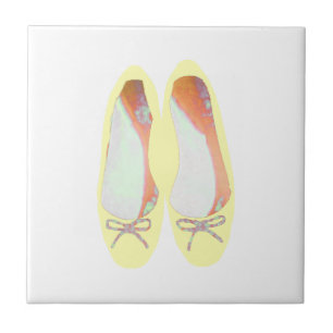 Gelbe Schuhe Fliese
