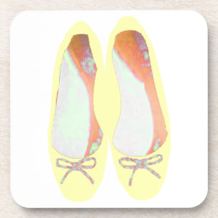 Gelbe Schuhe Getränkeuntersetzer