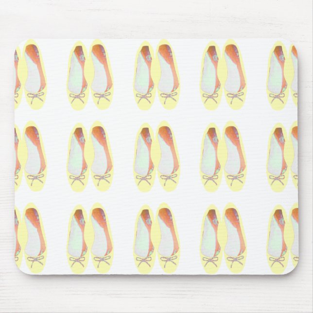Gelbe Schuhe Mousepad (Vorne)