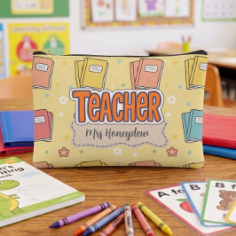 Gelbe Schulbücher zur Würdigung der Lehrer Zubehörtasche
