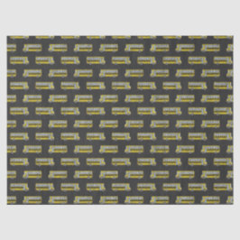 Gelbe Schulbusse auf der Chalkboard-Decoupage Seidenpapier