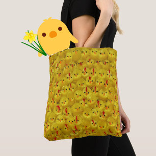 Gelbe Schweine, feines Muster, Frauen-Tote-Beutel Tasche