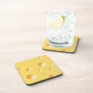 Gelbe Schweizer Käse-Beschaffenheit Getränkeuntersetzer