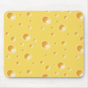 Gelbe Schweizer Käse Textur Mousepad