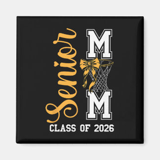 Gelbe Sketll-Bow Senior-Mom Cl von 2026 Abschluss Magnet