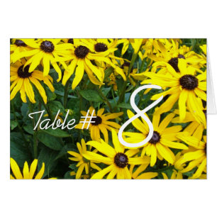 gelbe Sommer-Chrysantheme Blumen Esstisch Nummer