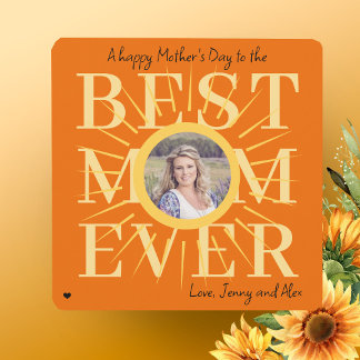 Gelbe Sonne Modernes Foto personalisiert Muttertag