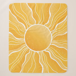 Gelbe Sonne Sherpadecke