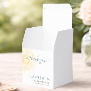 Gelbe Sonne Sonnenschein Baby Shower Danke Geschenkschachtel
