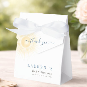Gelbe Sonne Sonnenschein Baby Shower Danke Geschenkschachtel