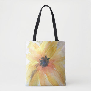 Gelbe Sonnenblume All-Over-Print-Schulter-Tasche Tasche