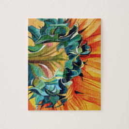 Gelbe Sonnenblume Aquarellmalerei