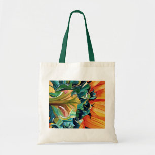 Gelbe Sonnenblume Aquarellmalerei Tragetasche