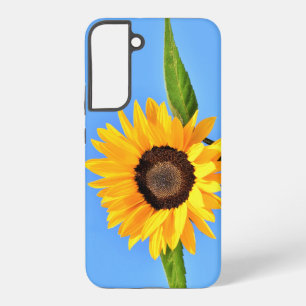 Gelbe Sonnenblume auf blauem Himmel Samsung Galaxy Hülle