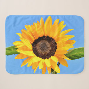 Gelbe Sonnenblume auf blauem Himmel - Sommer Sherpadecke
