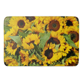 Gelbe Sonnenblume Badematte