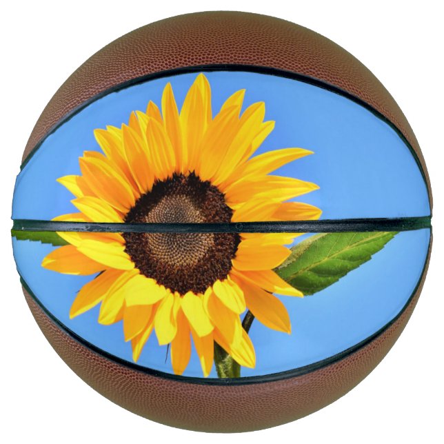 Gelbe Sonnenblume Basketball (Vorderseite)