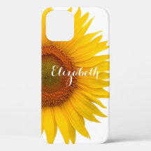Gelbe Sonnenblume Blume Personalisiert