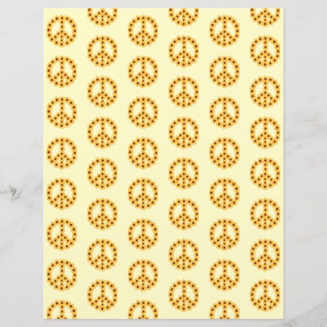 Gelbe Sonnenblume Blumenschild Papier (Vorderseite)
