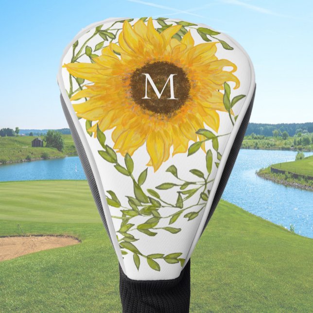Gelbe Sonnenblume, Blütenblütenweibchen Golf Headcover (Von Creator hochgeladen)