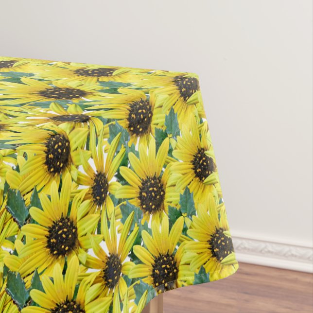 Gelbe Sonnenblume Bouquet Bright Blumenkreuz Tischdecke (Beispiel)