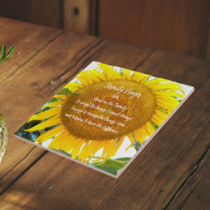 Gelbe Sonnenblume Fliese