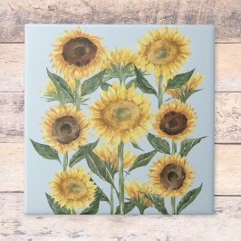 Gelbe Sonnenblume Fliese