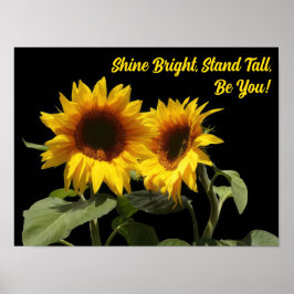 Gelbe Sonnenblume Inspiration Poster