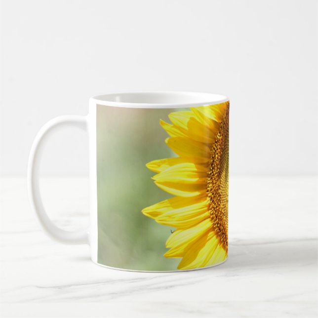 Gelbe Sonnenblume Kaffeetasse (Links)
