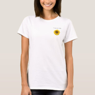 Gelbe Sonnenblume-Klasse 2025 Abschluss T-Shirt
