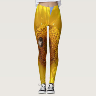 Gelbe Sonnenblume Leggings