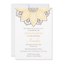 Gelbe Sonnenblume Mandala | Annaprashan