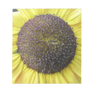 Gelbe Sonnenblume Notepad Notizblock