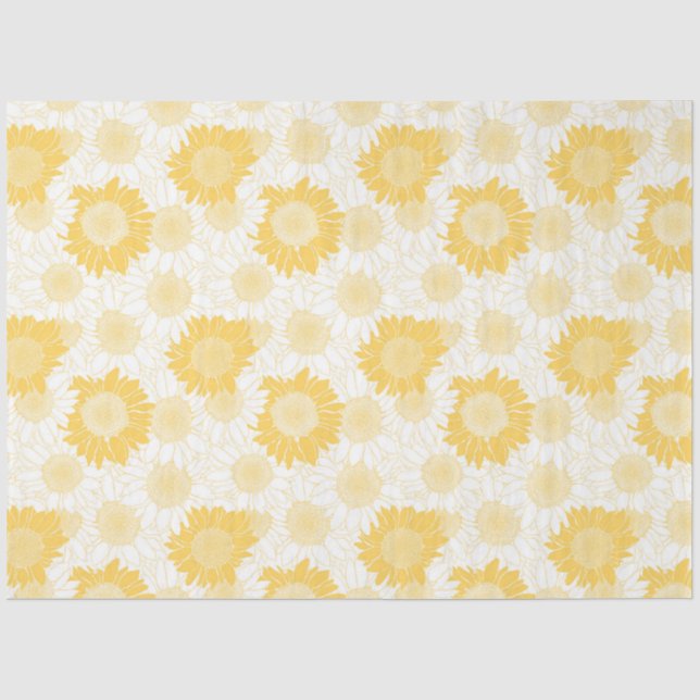 Gelbe Sonnenblume Seidenpapier (Vorderseite)