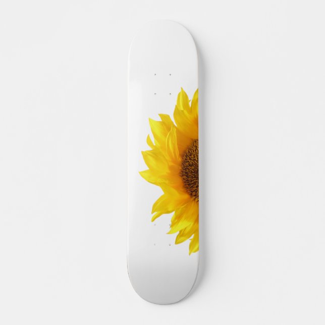 gelbe Sonnenblume Skateboard (Vorne)