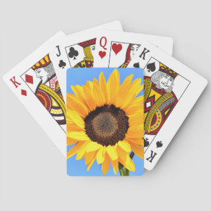 Gelbe Sonnenblume Spielkarten