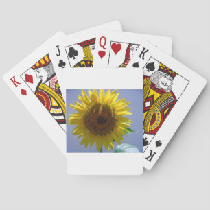 Gelbe Sonnenblume Spielkarten