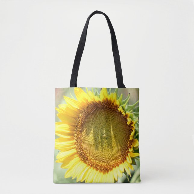 Gelbe Sonnenblume Tasche (Vorderseite)