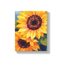 Gelbe Sonnenblumen | Aquarell-Blumenmalerei
